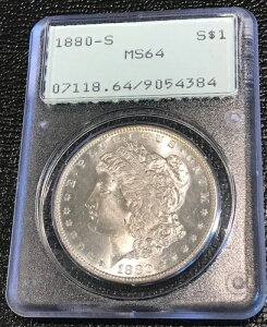 PCGS MS64 1880 S ���[�K���V���o�[ �h��-OGH-���g�����[-SEP107-