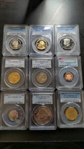 PCGS�O���[�h�̕č��v���[�t�R�C��9���Z�b�g�i�C���X�^���gUS�v���[�t�^�C�v�Z�b�g�j