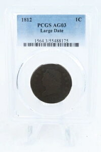 1812-P PCGS AG03BN ���[�W�f�C�g �N���V�b�N�w�b�h�Z���g �r�W�l�X�X�g���C�N 1�Z���g
