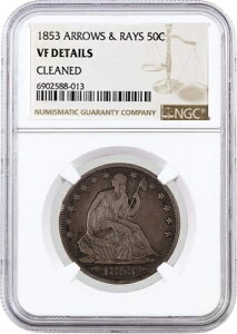1853�N Arrows & Rays 50C ���R�̏��_�����n�[�t�h�� NGC VF �f�B�e�[���N���[�� #013-