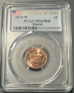 2019-W ���s���� �����J�[���E�V�[���h �Z���g MS69 RD PCGS