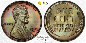 1939-D QC�g�[�� PCGS �����J�[���Z���g �u���E�� �^�킵���g�[��