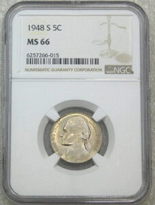 1948�N S �W�F�t�@�[�\���j�b�P�� NGC MS66 99% FS �t���X�e�b�v�X �f���炵������ PQ #K301