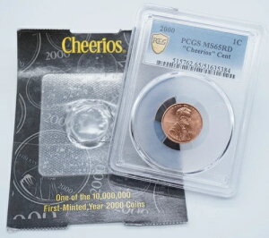 2000 1C �����J�[���L�O�� �`�F���I�X �Z���g PCGS MS65RD �Ӓ菑�t��-U2374-