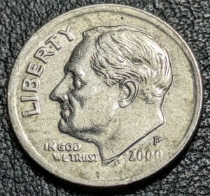 2000-D 10C Dime Broadstruck Error �u���[�h�X�g���C�N �X���C�g�I�t�Z���^�[ �~���g�G���[-
