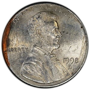 1998-D 1�Z���g �����J�[�� �Z���g 95% ���b�L�Ȃ� ������ �~���g�G���[ PCGS MS61