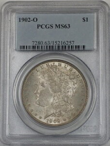 1902-O �����K�� �V���o�[ �_���[ 1 �h�� �R�C�� PCGS MS-63 ���C�g�g�[�� (BR-25 G)