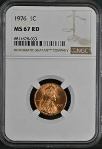 1976�N 1C RD �����J�[���L�O�� 1�Z���g NGC MS67RD 6811678-033