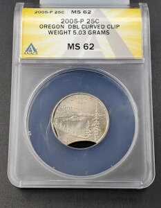 2005 P 25�Z���g �I���S�� �N�H�[�^�[ ANACS MS62 DBL �J�[�u�N���b�v �d�� 5.03�O���� �덷