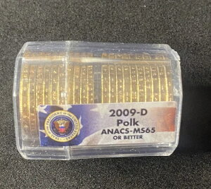 2009-D Polk 1�h�����[�� ANACS MS65�ȏ� �z��20�h�� ��������