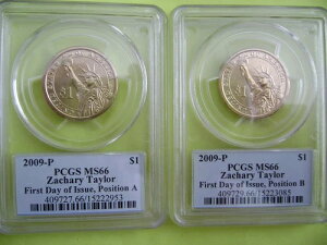 2009 P �U�J���[�E�e�C���[ PCGS MS 66 ����POS A&B 2���g�r�W�l�X�h���R�C���Z�b�g