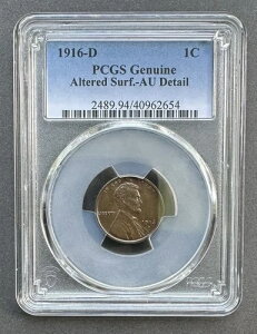 1916�N D�Z���g PCGS���� AU�ڍ� �\�ʉ��H