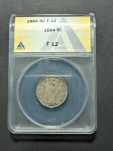 1884�N ���o�e�BV�j�b�P�� ANACS F12 �č������� 5�Z���g�R�C��