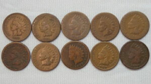 1880,81,82,83,84,85,86,87,88,89 �C���f�B�A���w�b�h�Z���g�R�C�� - 10�� - 1�Z���g