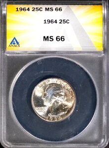 1964�N 25�Z���g��� ���V���g���{�� MS 66 �W�F�� ANACS # 7726026 + �{�[�i�X