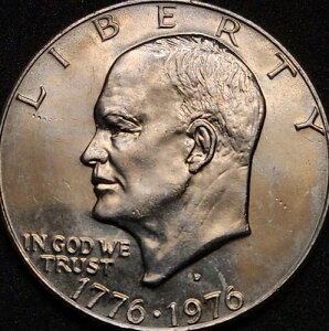 1976�N D Ike Dollar Toner �^�C�v1 ���o�[�X #3975