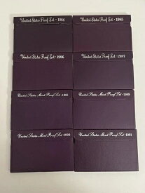1984-1991 プルーフセット 米国造幣局セット OGP (8セット)