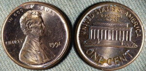 �G���[: Cent 1991 Broadstruck W/ Small Indent IREC2628