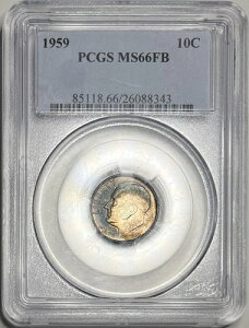 1959�N ���[�Y�x���g �_�C�� PCGS MS66FB �g�[���V���o�[�R�C�� 10�Z���g �t���o���h