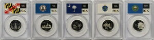 ���b�g 5 2000-S �N���b�h�B�N�H�[�^�[ PR 69 DCAM PCGS MD VA SC MA NH