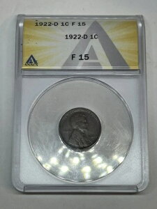 1922 D 1C �f���o�[�~���g �����J�[���E�B�[�g�y�j�[ - �R�C���O���[�h ANACS F 15