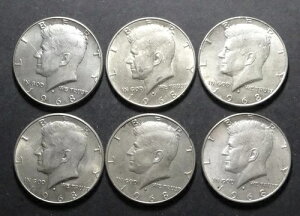 6 1968�N D Kennedy 1/2 �h�� 6 x 11,50 gr 40%- �V���o�[