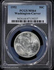 1952�N 50�Z���g ���V���g���E�J�[�o�[ �n�[�t�_���[ PCGS MS 64 | ������ UNC BU