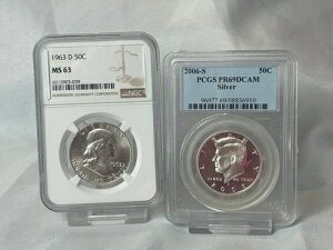 1963�ND�t�����N����NGC MS63��2006�NS�P�l�f�BPCGS PR69�n�[�t�h���R�C��2���Z�b�g