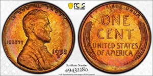 MS65RB 1958-D 1�Z���g �����J�[���E�E�B�[�g�E�Z���g�APCGS �g�D���[�r���[ - �~���g�Z�b�g ���C���{�[�g�[��