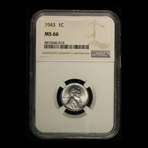 1943�N 1�Z���g �����J�[���E�X�`�[�� �E�B�[�g�E�Z���g NGC MS66 - ���������i�č��j