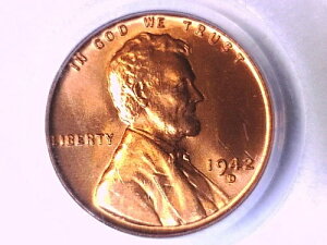 1942�N D �����J�[�� �E�B�[�g �Z���g �y�j�[ PCGS MS 66 RD 70091042