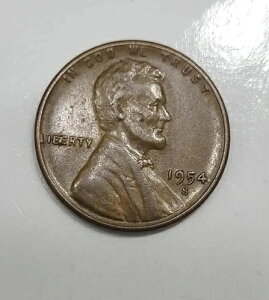 1954-S S/S �����J�[�� �E�B�[�g �y�j�[ Rpm-Ddo�ACud Error In Liberty And On 5 ( Bie Error