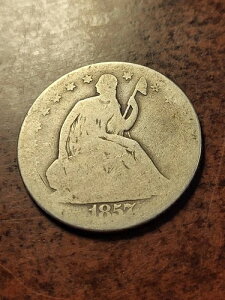 1857�N O ���Ȏ��R�̏��_�� �V���o�[�n�[�t�h���A�j���[�I�[�����Y inv03 q739as