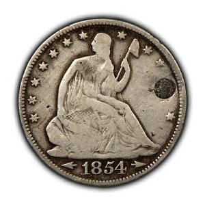 1854�N 50�Z���g ���Ȏ��R�̏��_�� �V���o�[�n�[�t�h�� - �� - VG - SKU-H3461