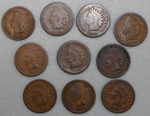 1880-1889�N 10������ �C���f�B�A���w�b�h�Z���g�d�� 1�Z���g 1�� ���N���� �����̒ʂ�