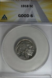 1918 .05 ANACS G 6 �o�b�t�@���[�j�b�P���A�C���f�B�A���j�b�P���A5�Z���g�s�[�X