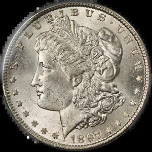 1897-P �����K����� PCGS MS63 �u���X�g�z���C�g �i�C�X�A�C�A�s�[��