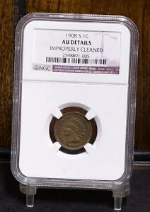 1908-S �C���f�B�A���Z���g - NGC AU �ڍׁA�s�K�؂ȃN���[�j���O (#60049-L)