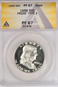 1956�N �t�����N���� �n�[�t�_���[ �v���[�t ANACS PF 67 �E���g���J���I PR67DCAM �W�F���R�C�� 50�Z���g