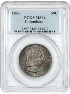 1893 50C �R�����r�A PCGS MS64 - �N���V�b�N �V���o�[�L�O�i?? �g�i�[!