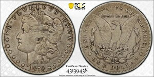 1878�N 7/8�C���` ���H���t�� ��v�ȃ����K���h�� PCGS VF20 �F�� 43139438