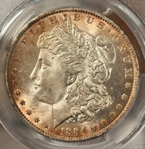 1884-0 �č������K����� PCGS �~���g�X�e�[�g 64 �������L���������t�B�[���h�g�[�j���O�t��