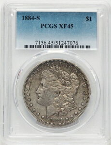 1884-S ���[�K���E�_���[ PCGS XF45