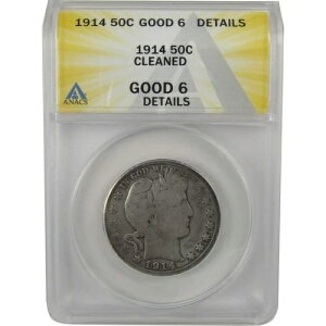 1914�N �o�[�o�[ �n�[�t�_���[ G 6 �ڍ� ANACS �V���o�[ 50�Z���g�R�C�� SKU:I22341