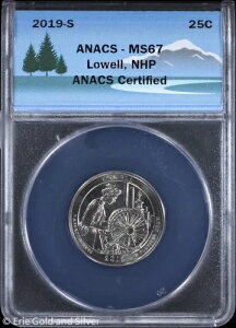 2019-S 25C ���[�E�F�� NHP ATB �N�H�[�^�[ ANACS MS 67 | ������ UNC BU