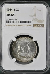 1954�N 50�Z���g �t�����N���� �n�[�t�_���[ NGC MS65 8158269-032