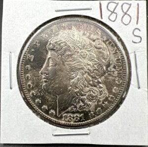 1881�N S $1 �����K����� AU �`���C�X UNC �g�[���\��