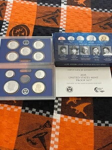 2025 S �č������� �v���[�t SET-9 �v���[�t �R�C�� Kennedy�AQuaters Dime (No Penny) CoA-