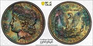 1898�N �����K����� PCGS�O���[�h AU �ڍ� TONED MONSTER TrueView