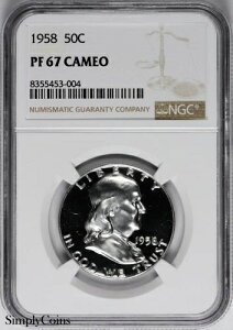 1958�N �t�����N���� �n�[�t�_���[ NGC PF67 �J���I �v���[�t PR67 CAM �V���o�[